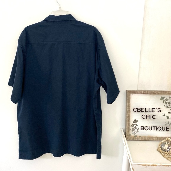 Carhartt Men’s Dark Navy Short Sleeve Button Up Shirt Work Shirt Sz 2XL - Picture 4 of 8